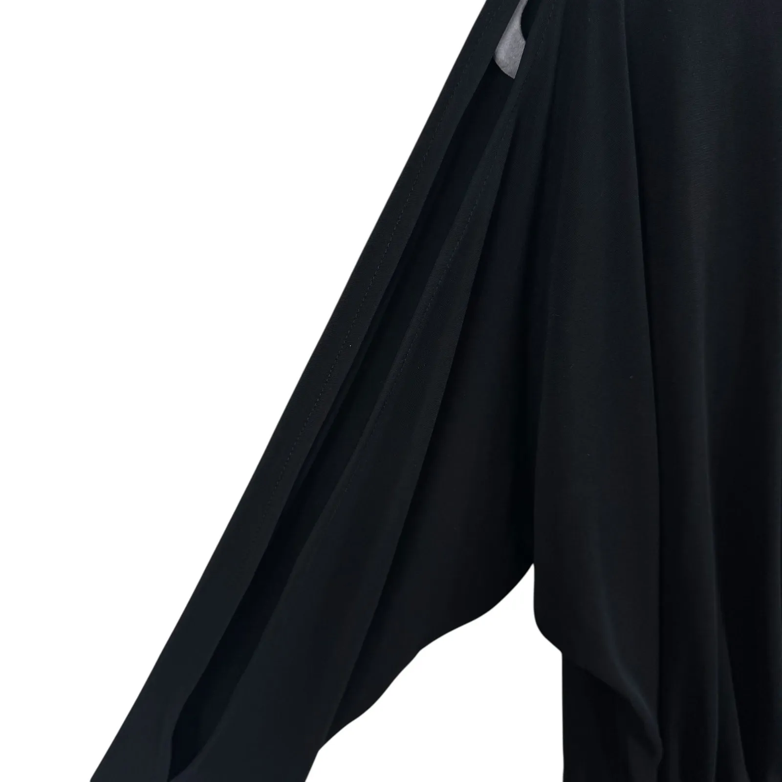 Calvin Klein NWT Black 3/4 Dolman Slit Sleeve Stretchy Jersey Jumpsuit Size 10 - Image 5