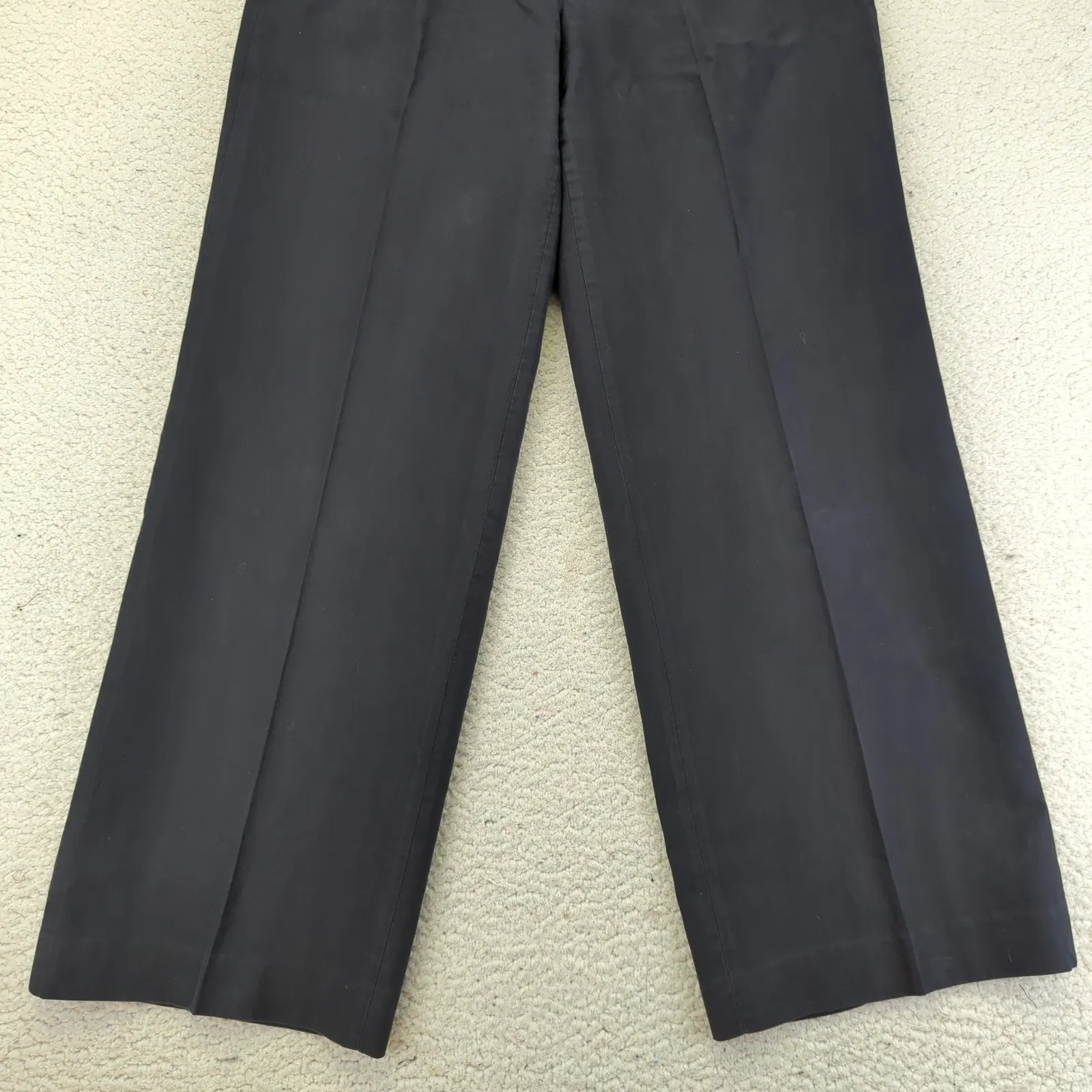 Akris Wide Leg Trousers Dress Pants Womens US 8 Black Cotton Blend Career Flowy‎ - Image 7