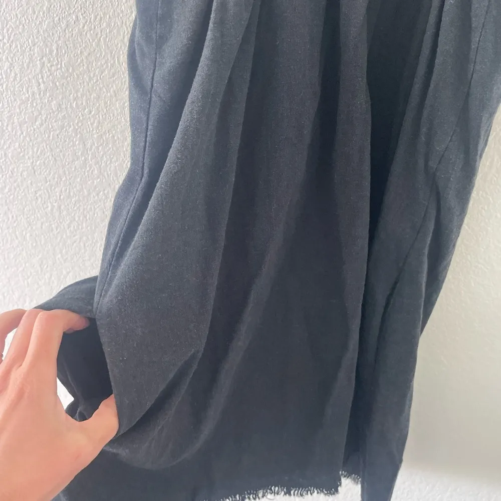 Faithfull The Brand Womens 6 San Blas Linen Dress Tie Shoulder Raw Hem Pockets - Image 2