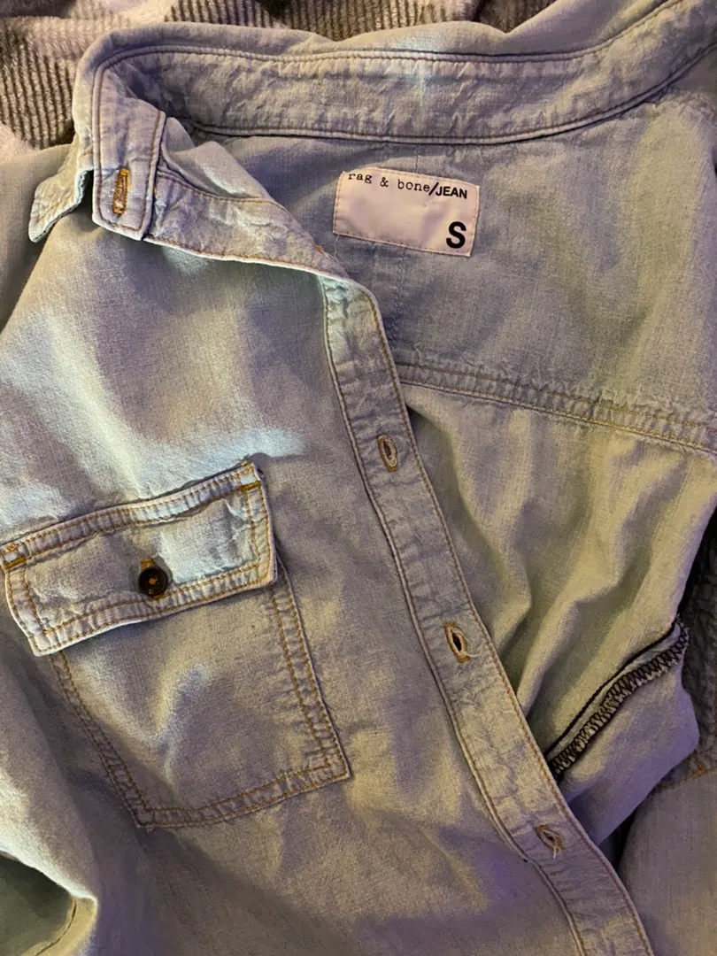 Rag and Bone  Oversized Denim Shirt - Image 5