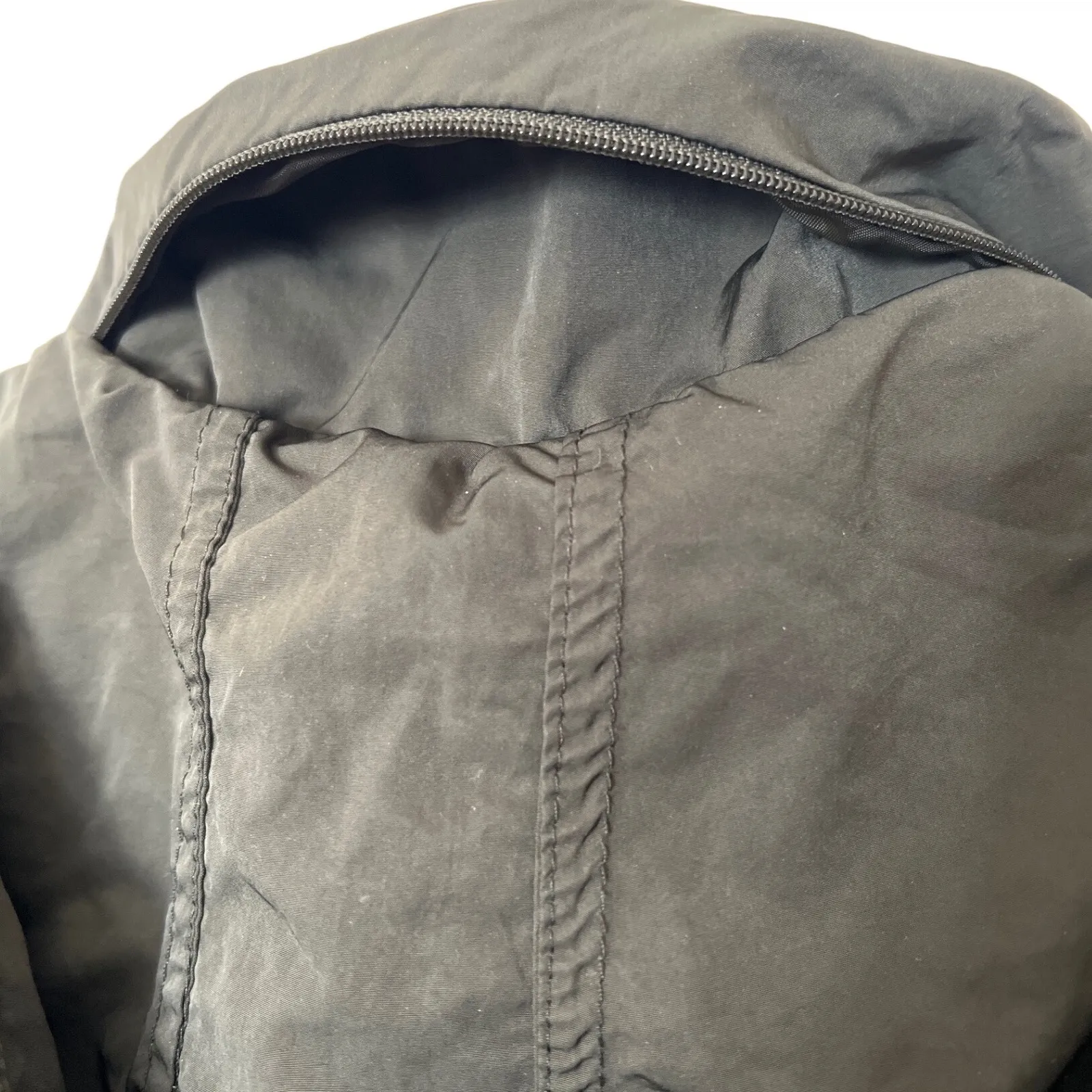 Mango Olive‎ Green Lightweight Water Repellent Fall Hooded Jacket XS EUC - Image 5
