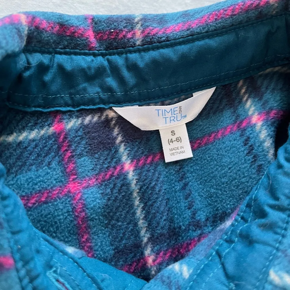 Fleece plaid “shaket” / shirt jacket - Image 2