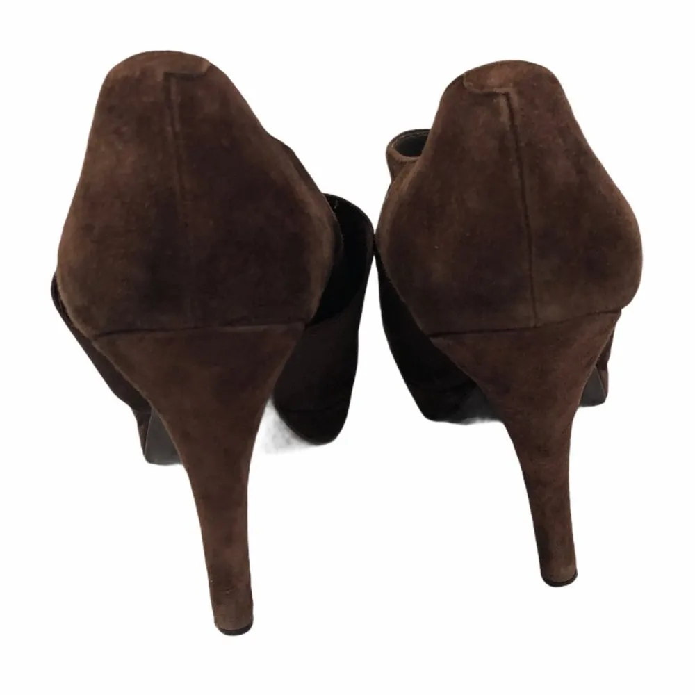 Jessica Simpson Brown Heeled Suede Booties - Image 5