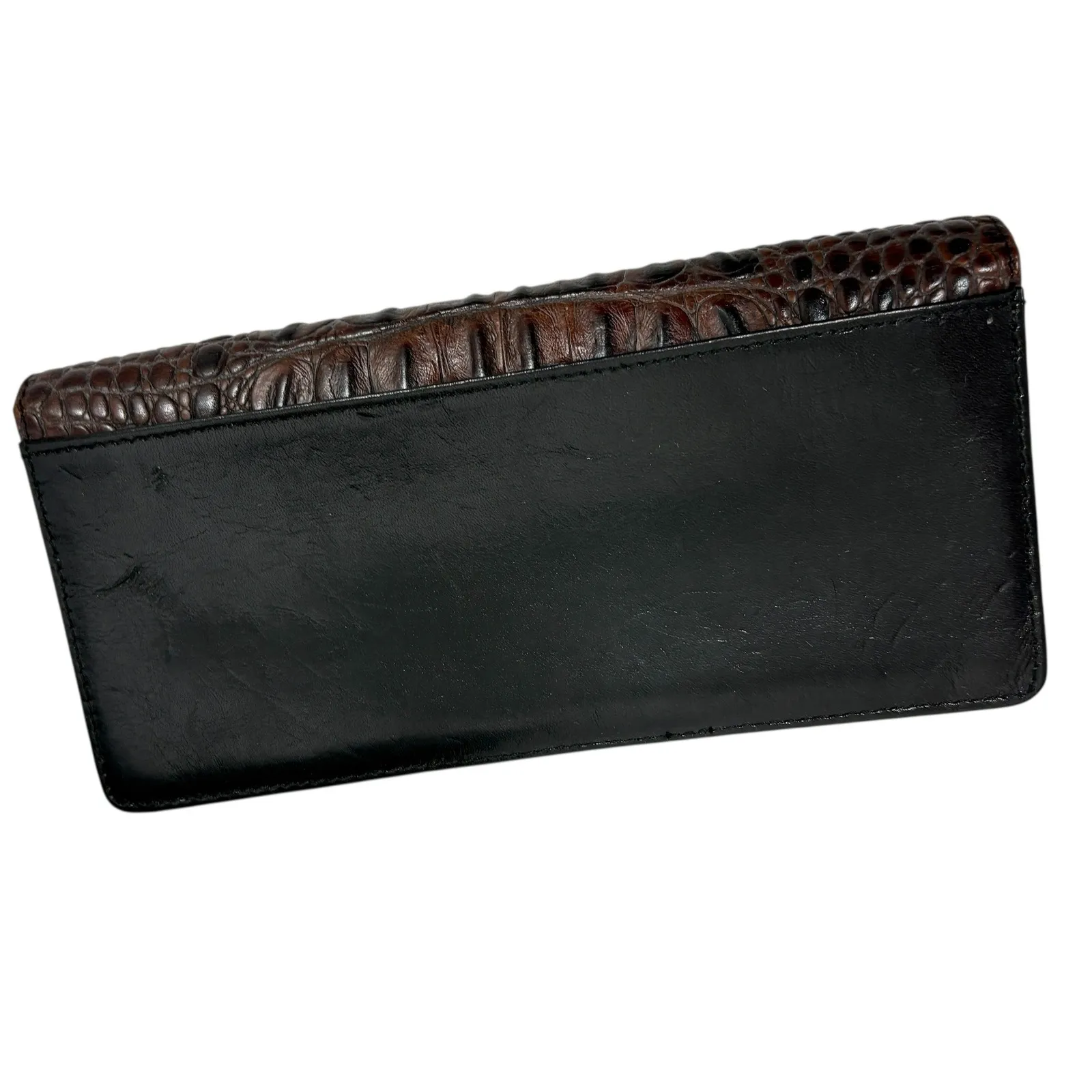 Brahmin Croc Embossed Leather Tote Bag with Matching Wallet - Image 5