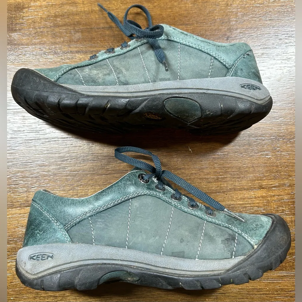 KEEN Presidio Women Size 6 Green Athletic Comfort Lace Up Walking Shoe - Image 2