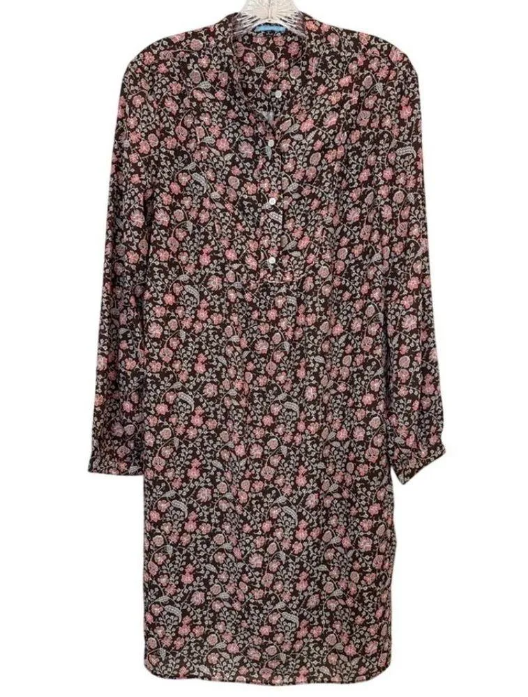 J. McLaughlin Tavia Dress in Folkloric Vine Size Small - Image 3