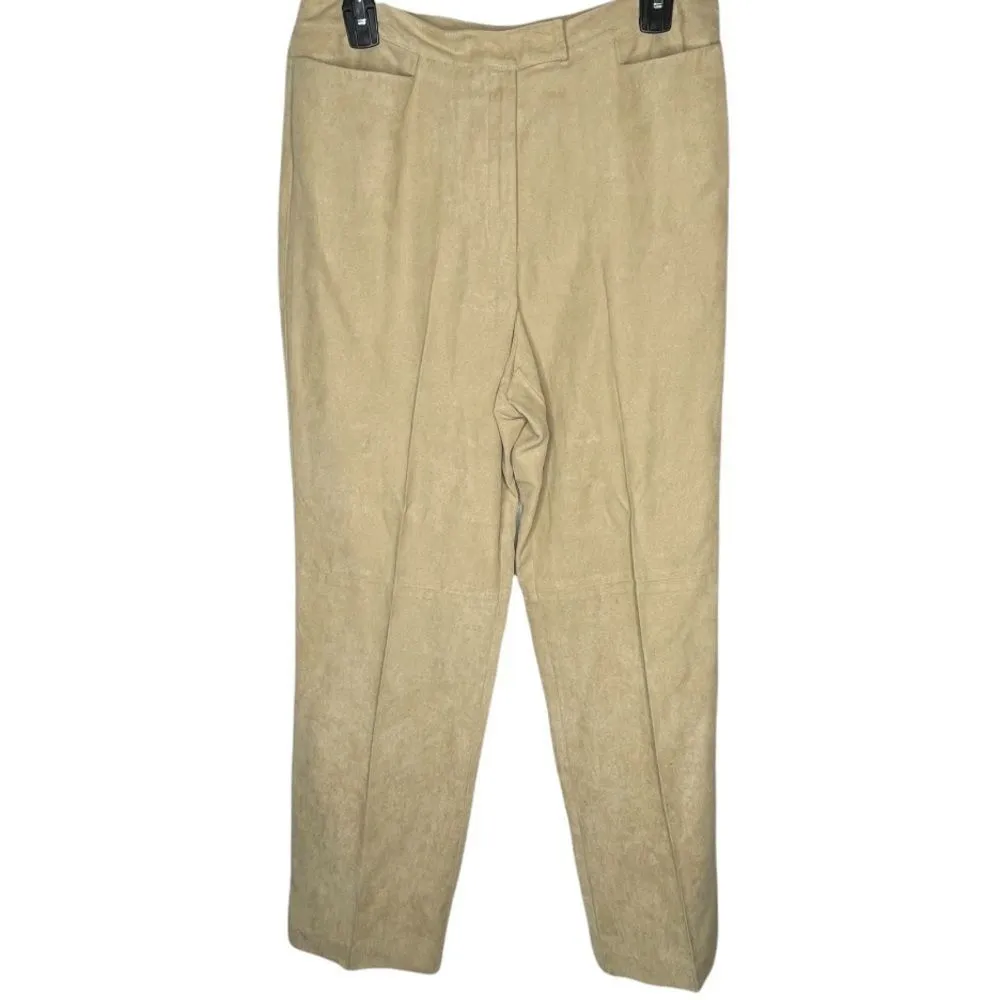 Vintage Norton Studio Pantsuit‎ Tan Size 8 - Image 4