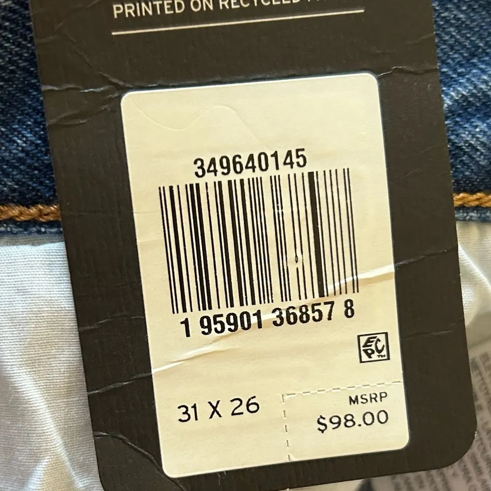 Levi’s Wedgie Straight Ripped High Rise Jeans Size‎ 31 x 26 Medium Wash - Image 13