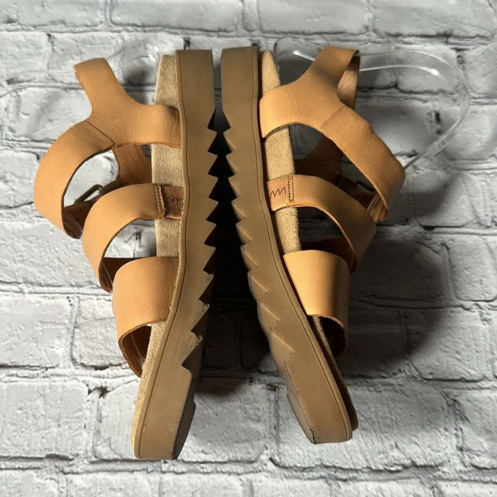 Madewell Addie Sandal Desert Camel Tan size 8 1/2 leather sandals - Image 5