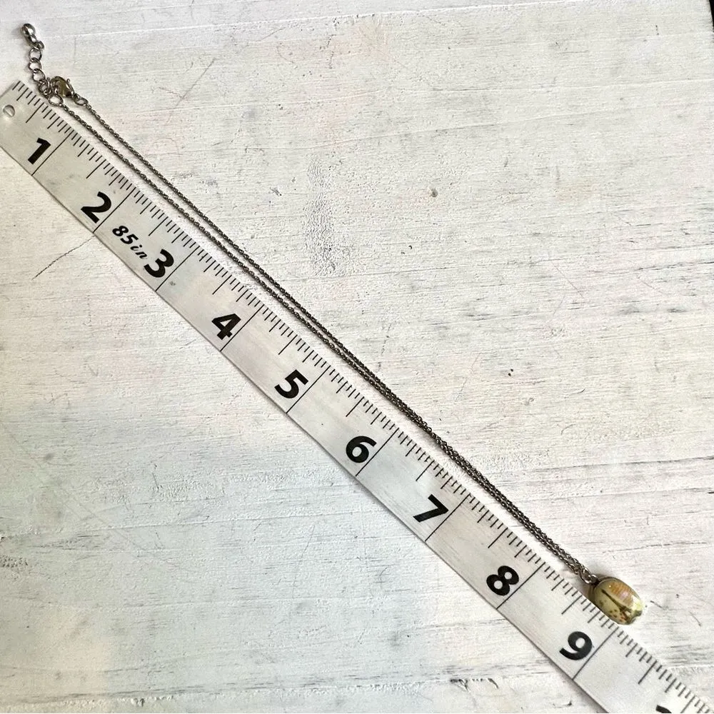 Silver tone dainty Eiffel Tower locket necklace - Image 3