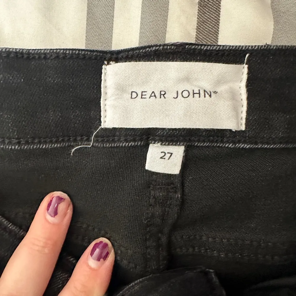 DEAR JOHN Black Jeans Size 27 Blaire Straight High Rise Cotton Blend - Image 5