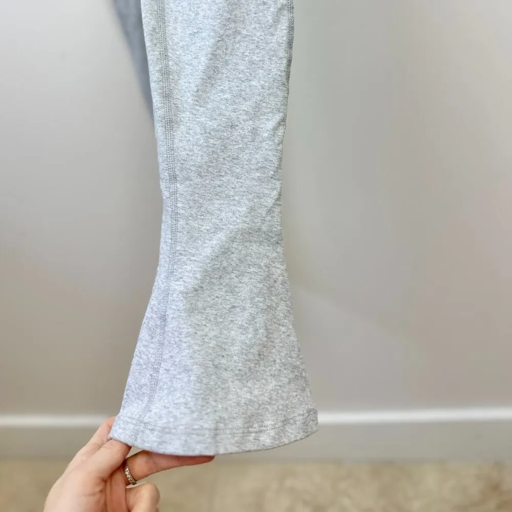 WeWoreWhat Henley Flare Leg Jumpsuit Gray Stretch Cotton Athleisure Small NWT - Image 6