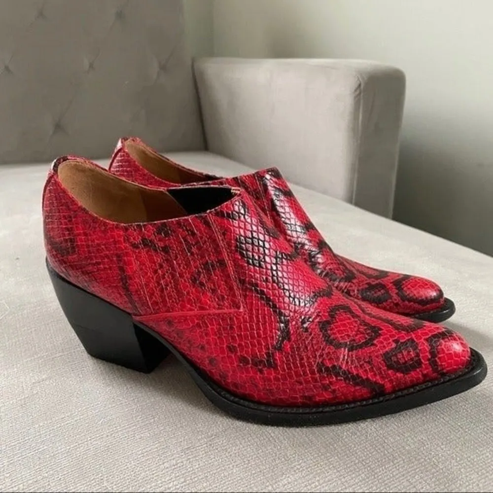 Chloé Chloe Rylee Python Print Leather Ankle Boots - Image 62