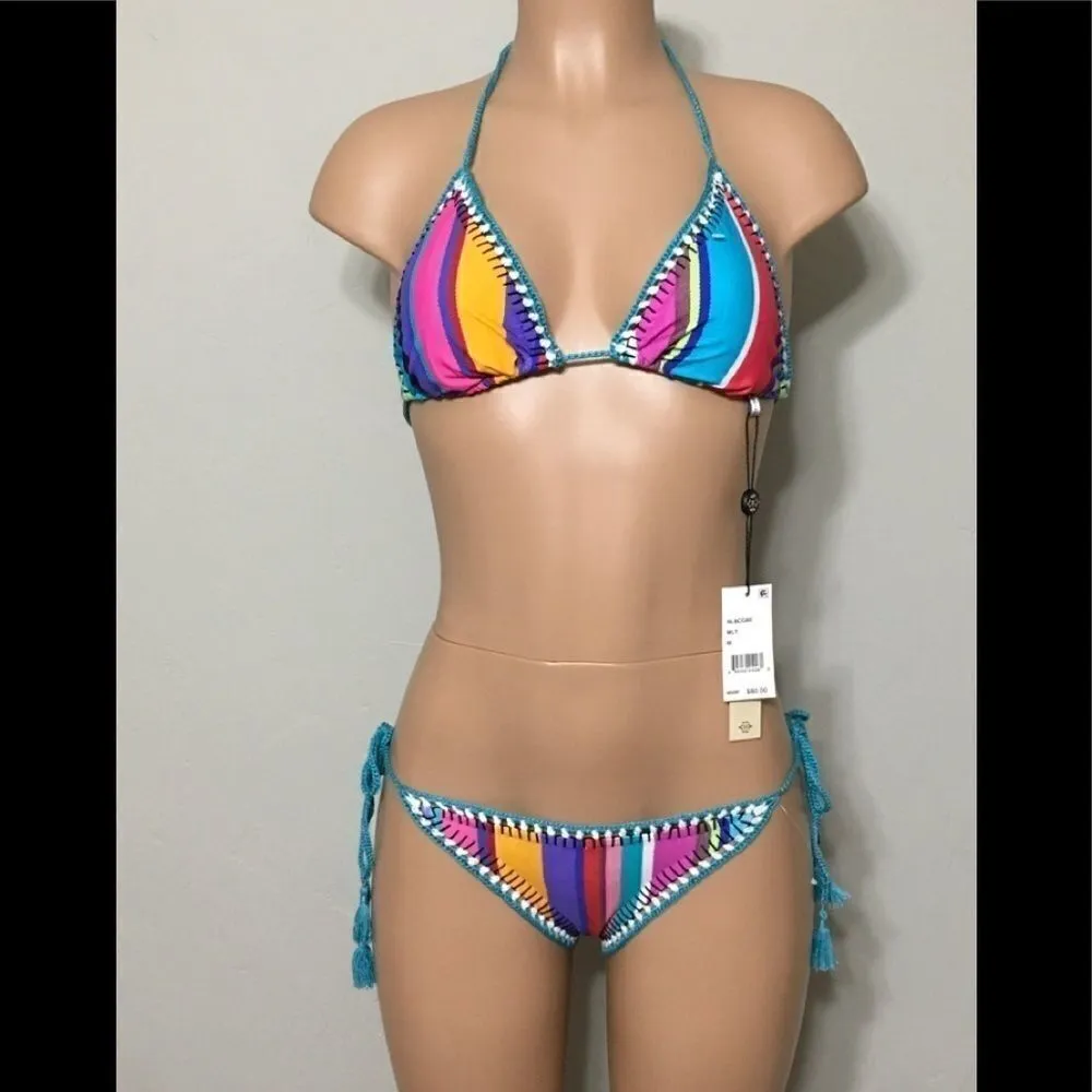 Nanette Lepore Sayulita Serape Vixen Bikini. NWT - Image 4