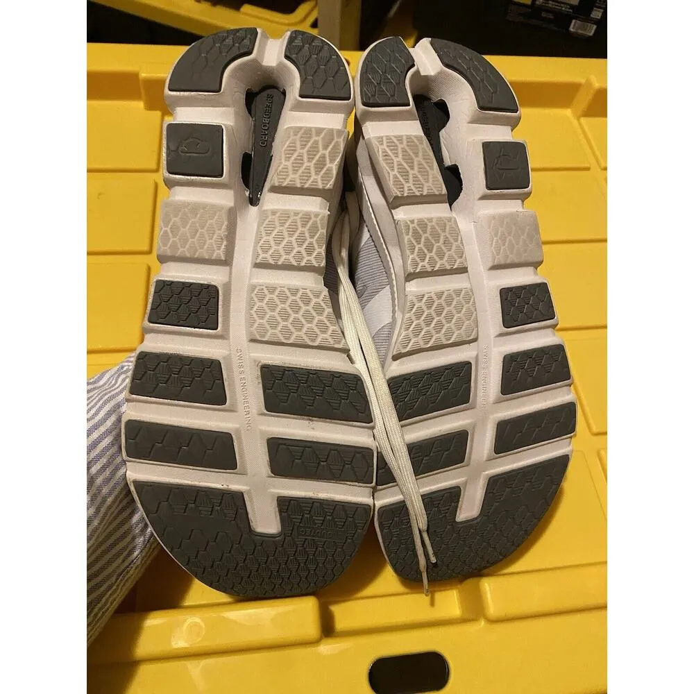 On Running Cloudrunner Sneakers Women White Gray Mesh Lace Up Athletic Shoes S62 Size 10 - Image 5