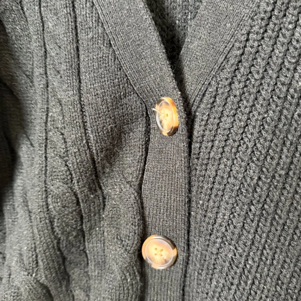 WILD FABLE Mixed Cable Knit Chunky Cardigan Sweater Size Medium - Image 3