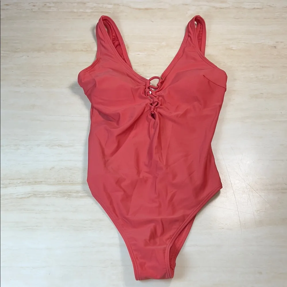 Cupshe Crisscross Front Burnt Orange One Piece Swimsuit sizeL             ordrA3 - Image 4