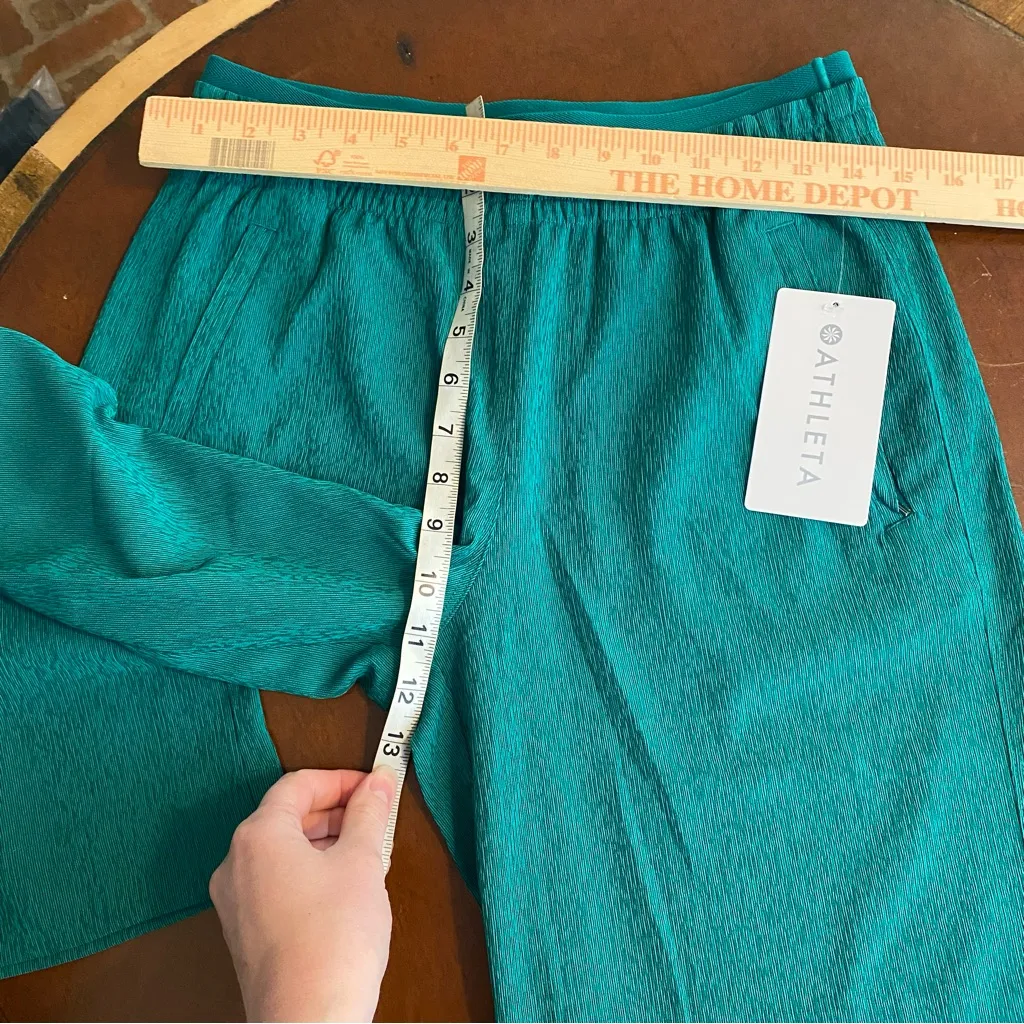 Athleta Echo Wide Leg Cropped Trousers size 4‎ petite nwt - Image 7