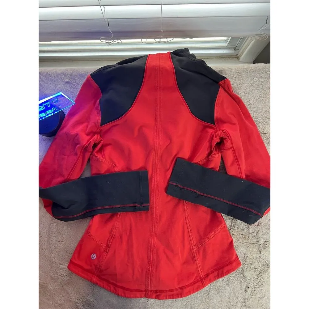 Lululemon Women's Size 6 Multicolor Define Full Zip Jacket Red - Image 7