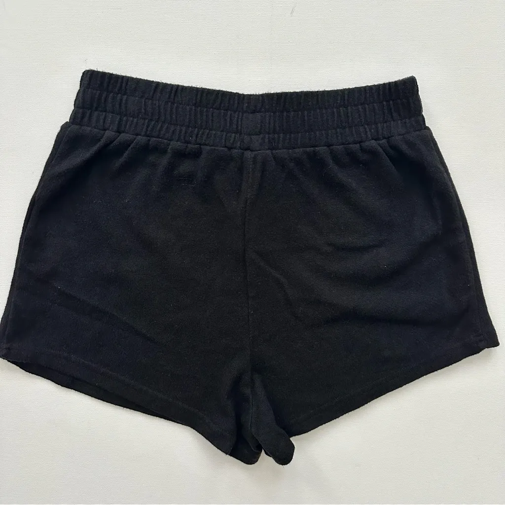 Volcom Black Women's Fleece Shorts Size S - Image 8