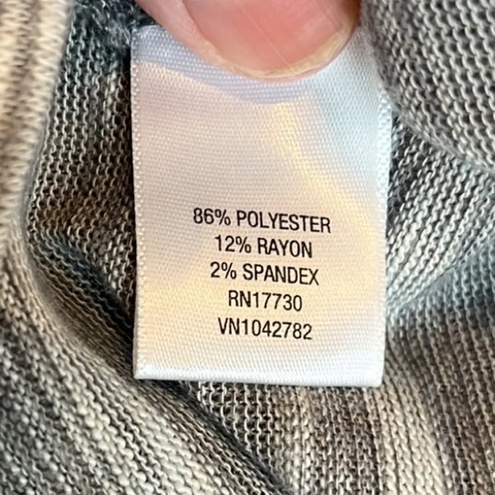 Knit Dress Gray White Stripe Women Small High Low Summer Converse One Star Comfy - Image 10