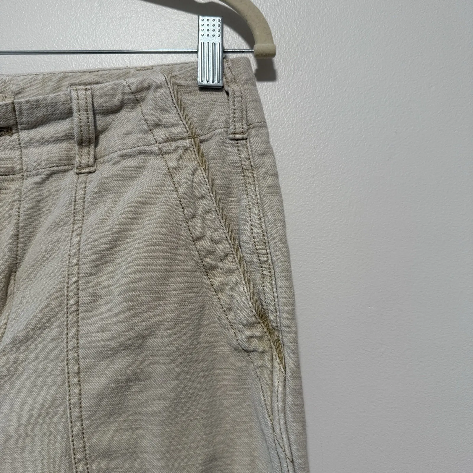 FAHERTY Stretch Surplus Pants in Safari Tan Size 28 - Image 4
