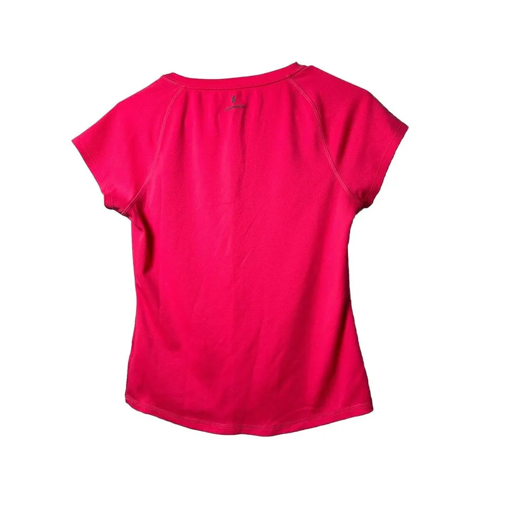 New Balance Hot Pink‎ Women's V Neck Althetic Fitness Tee, Size Medium - Image 4