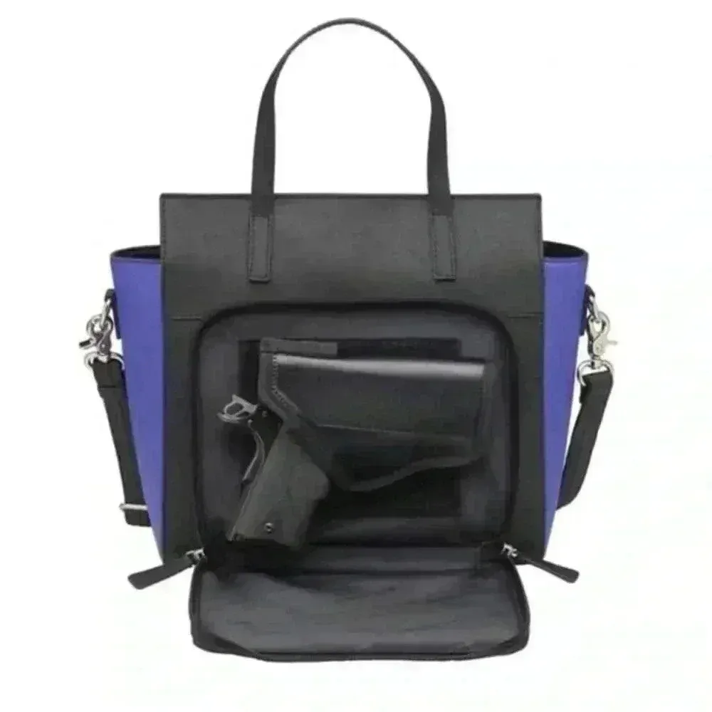 CONCEALED CARRY BAG GLITTER RFID CROSSBODY SPARKLE PURSE – GUN TOTE’N MAMAS Purple - Image 3