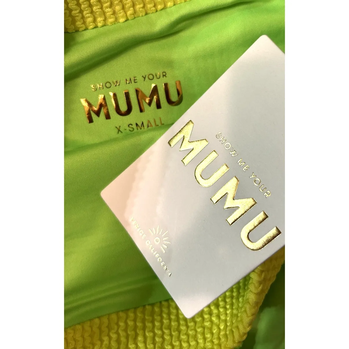 Show Me Your Mumu Sail Bottom 80s Party Colorblock Scrunch XS NWT - Image 5