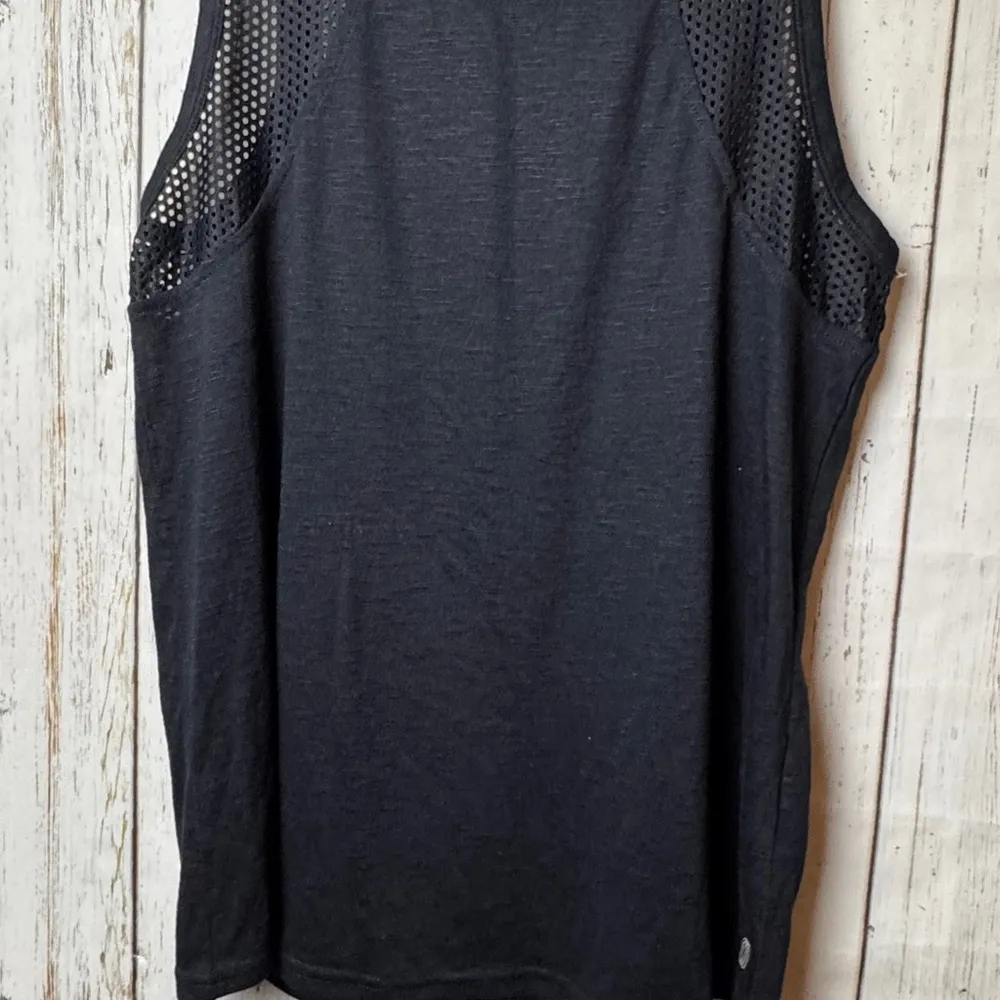 Balance Collection Black Mesh Athletic Sporty Sleeveless Workout Tank Sz M - Image 6