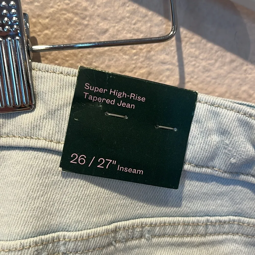 New Wild Fable Women's Super-High Rise Tapered Jeans Light Wash Size 26 NWT - Image 8