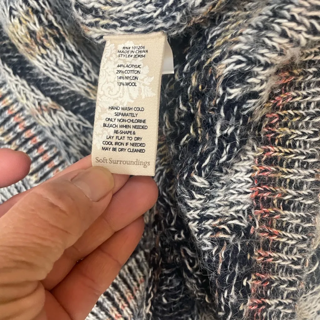 Soft Surroundings Textured Open Knit Cardigan.Size L/XL - Image 4