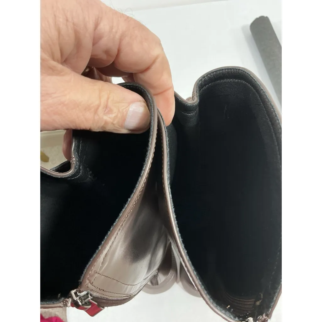 Womans Knee High Combat Boots Brown Eu 37 Us 6.5/7 Lace Up Back Zip NWOT - Image 6