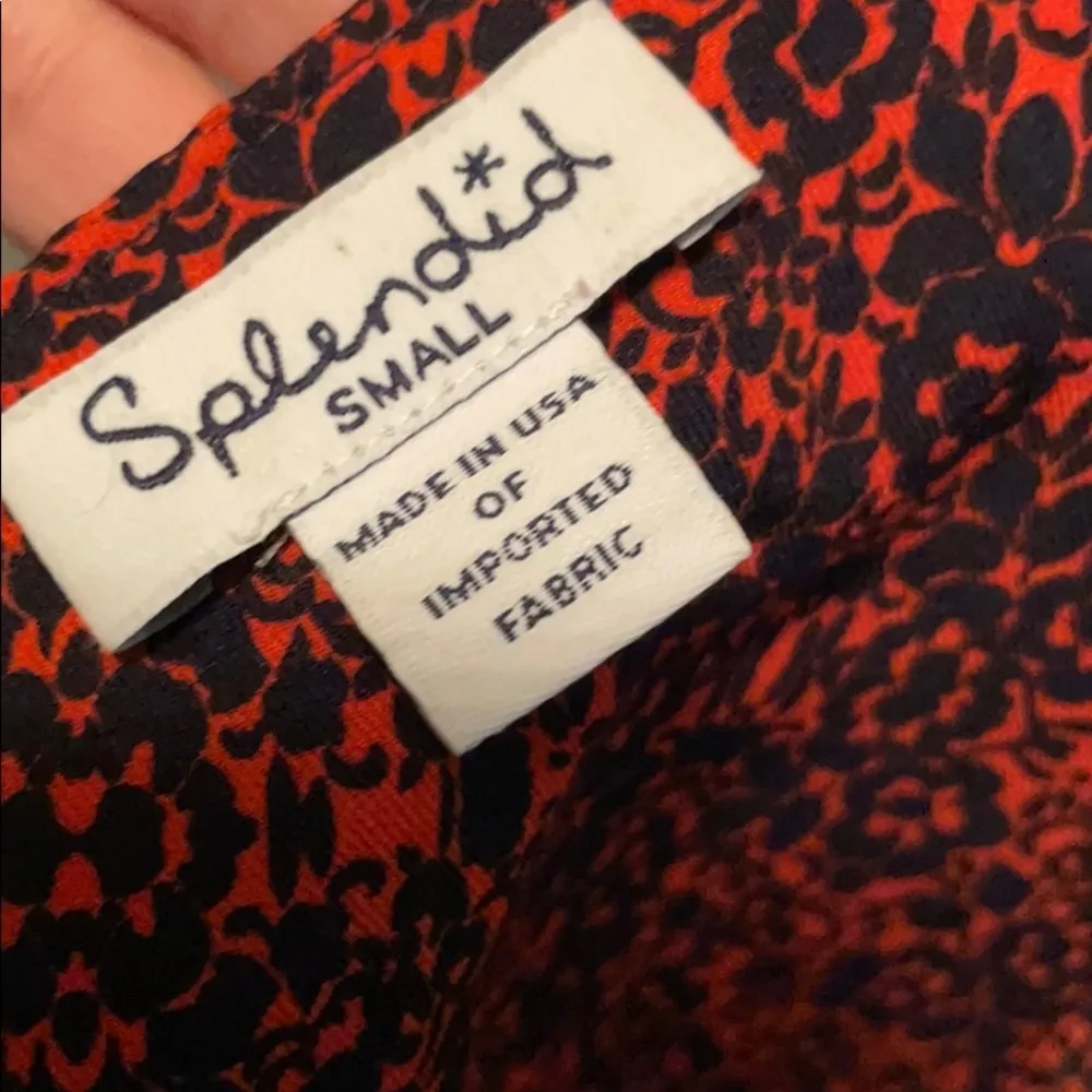 Splendid Sleeveless Gingham Flower Print Jumpsuit - Image 3