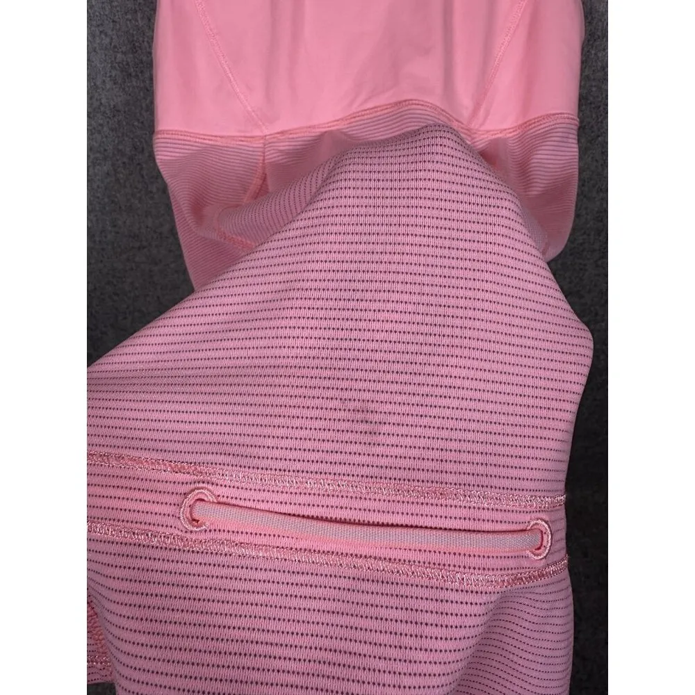Lululemon Hustle and Bustle Tank Top Womens Size 4 Pink Stripe V - Image 9