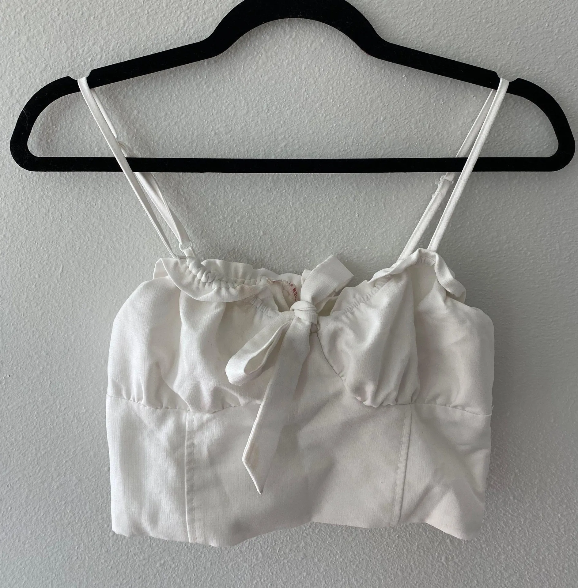 Lottie Moss White Bow Top - Image 4