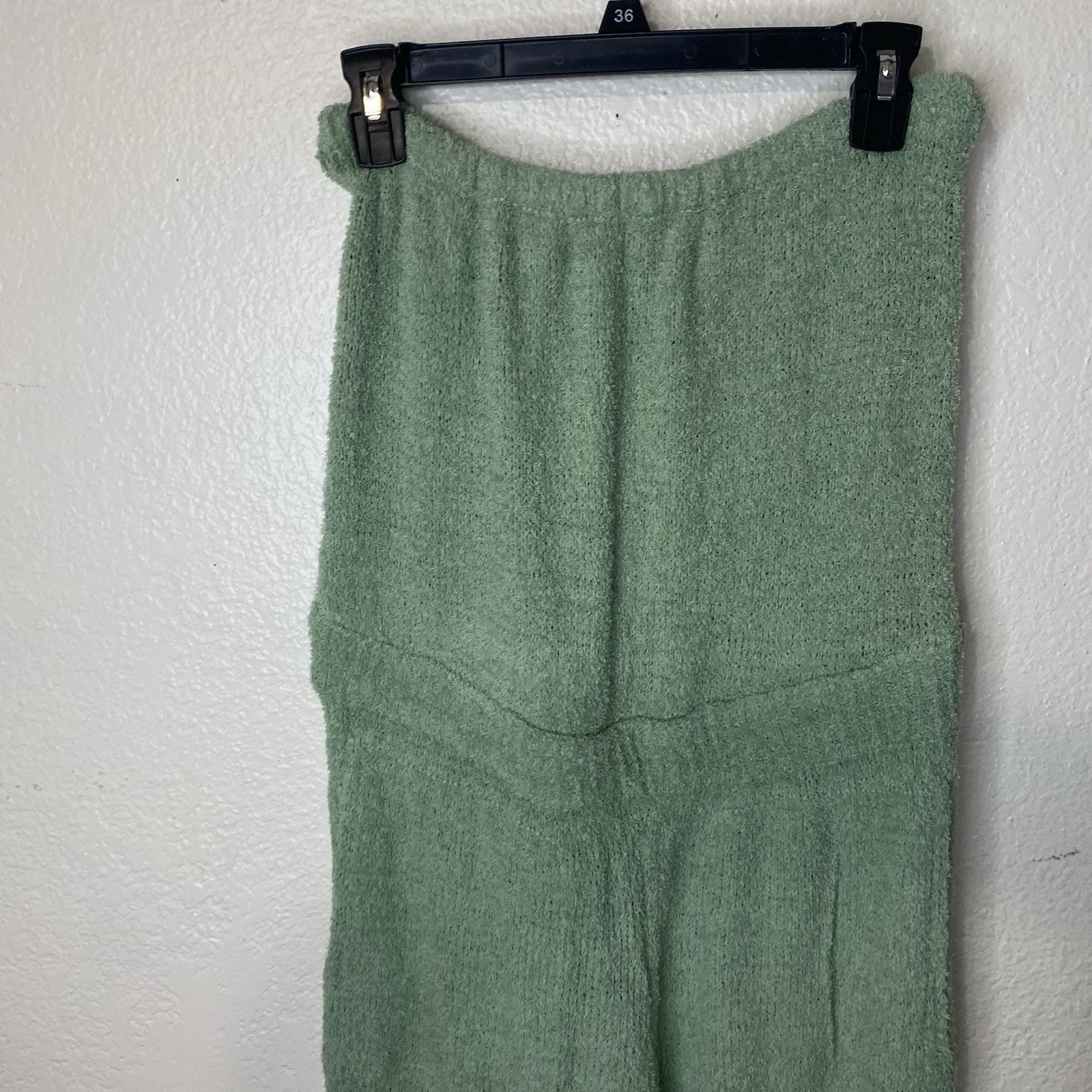 Free People FP Beach Claire Terrycloth Jumpsuit Womens Small Strapless Green - Image 2