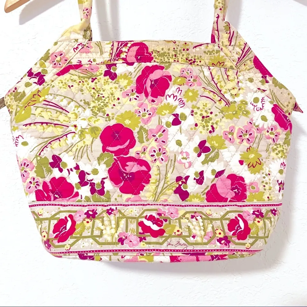 Vera Bradley Top Handle Shoulder Tote Floral Design‎ - Image 3