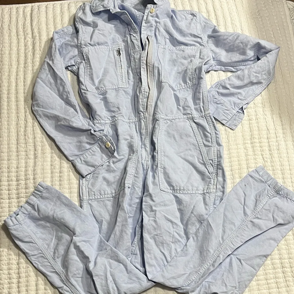 Outerknown Light Blue Women Jeans Overalls - Image 5