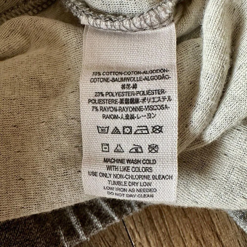 Free People Womens Medium Kimmie Hoodie Gray Cropped Long Sleeve - Image 6