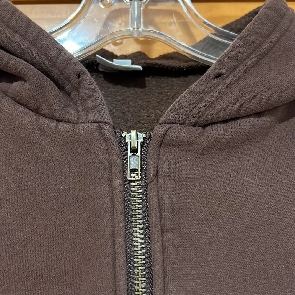 Aurelle Brown Hooded Sweatshirt - Image 5
