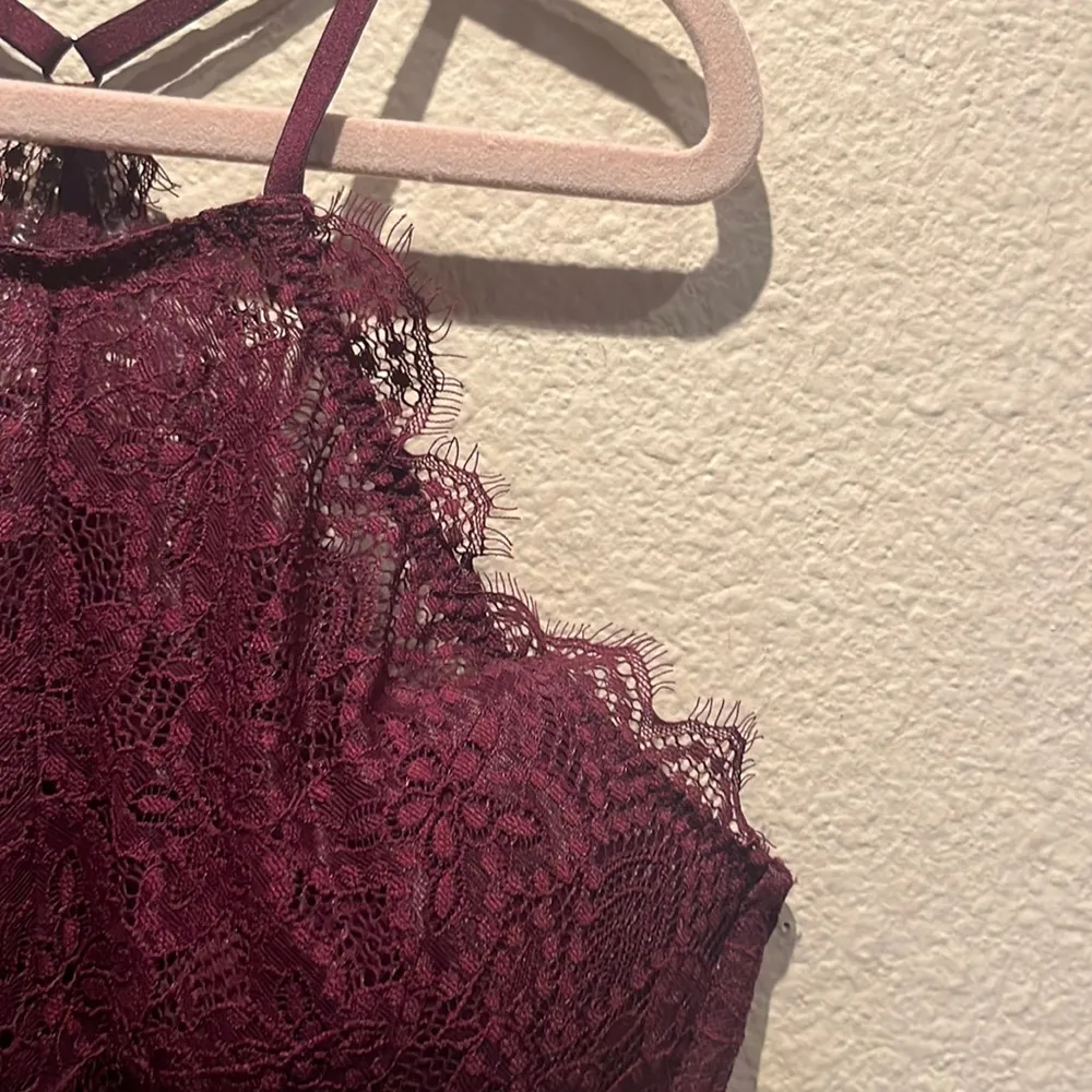 Victoria’s Secret PINK Eyelash Lace High Neck Push Up Bra Size Small - Image 6