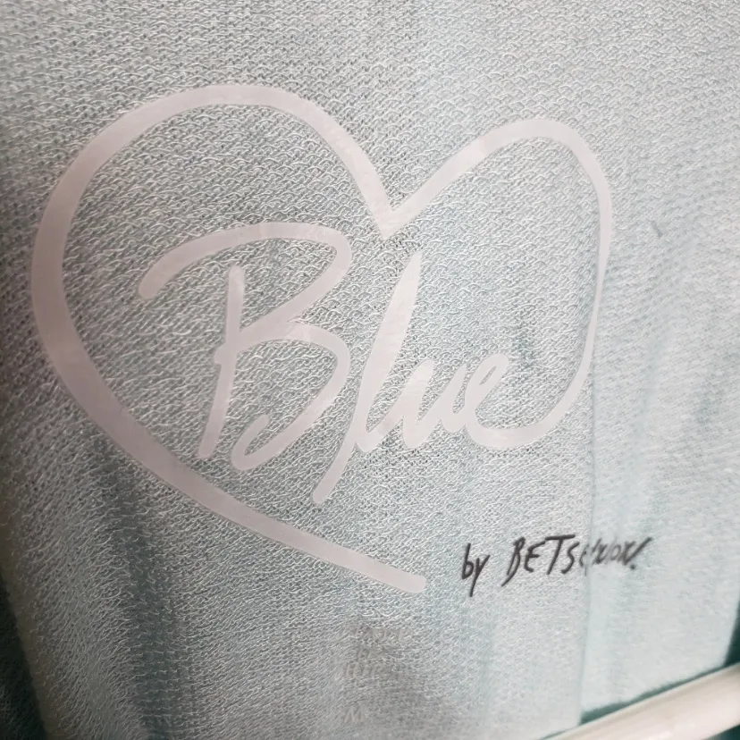 $70 NWOT Betsey Johnson Drapey French Terry Bridal Romper in light blue S - Image 8