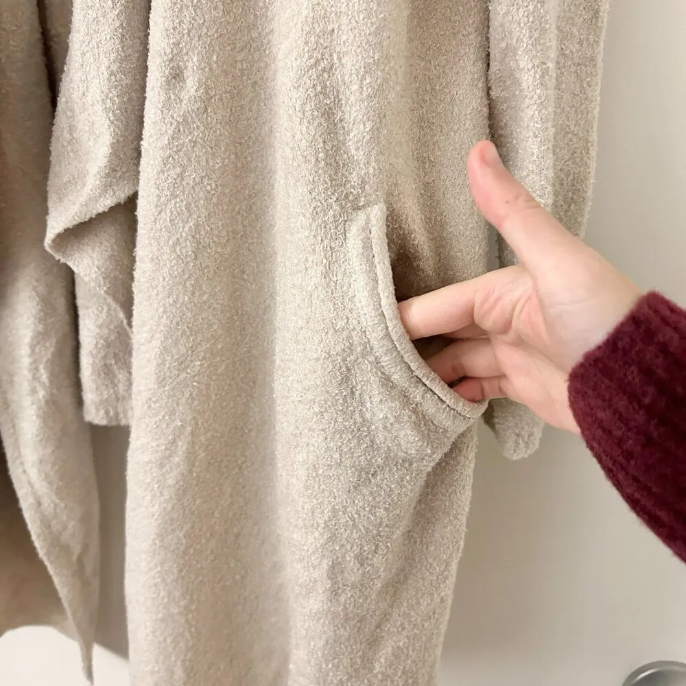 Barefoot Dreams CozyChic Lite Island Wrap Cardigan in Stone Size L/XL - Image 3