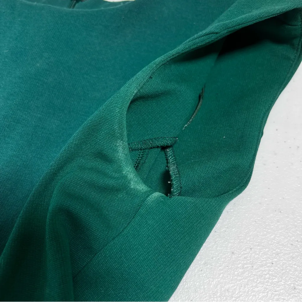 Mango Suit Emerald Green Sleeveless Peplum Top - Image 10