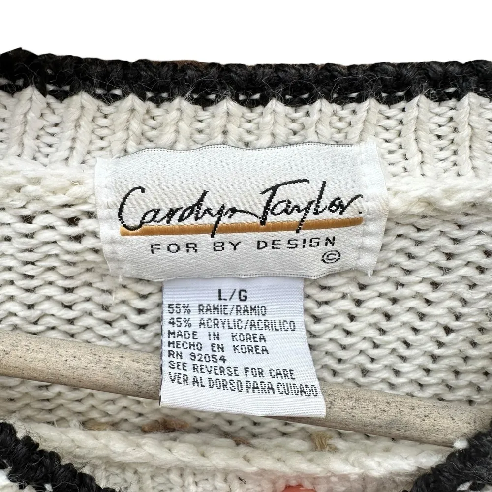 Carolyn Taylor for By Design vintage sweater size large  Sweater Grannycore - Image 3