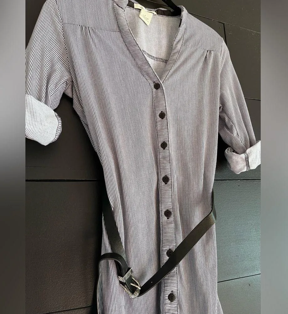 PASSPORT Belted Shirt Dress V - Image 2