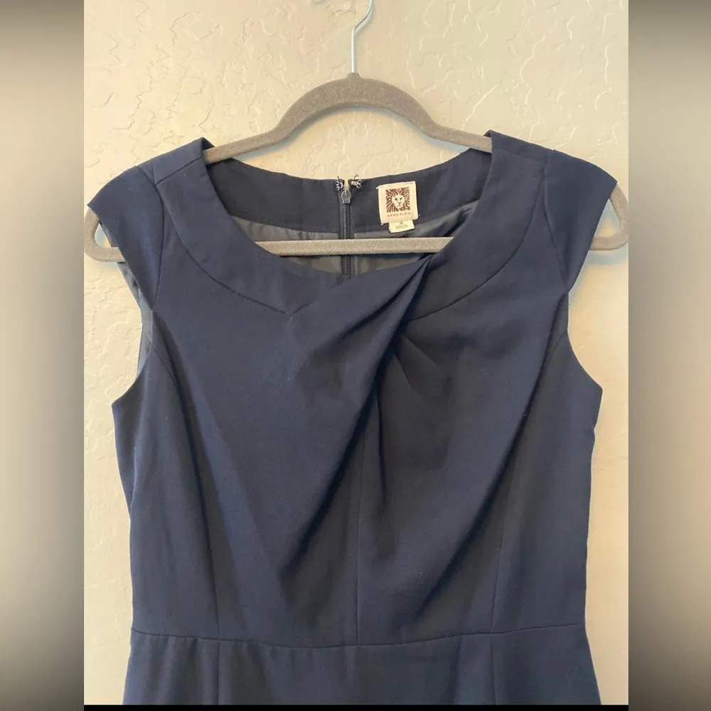 Anne Klein navy dress size 4 - Image 4