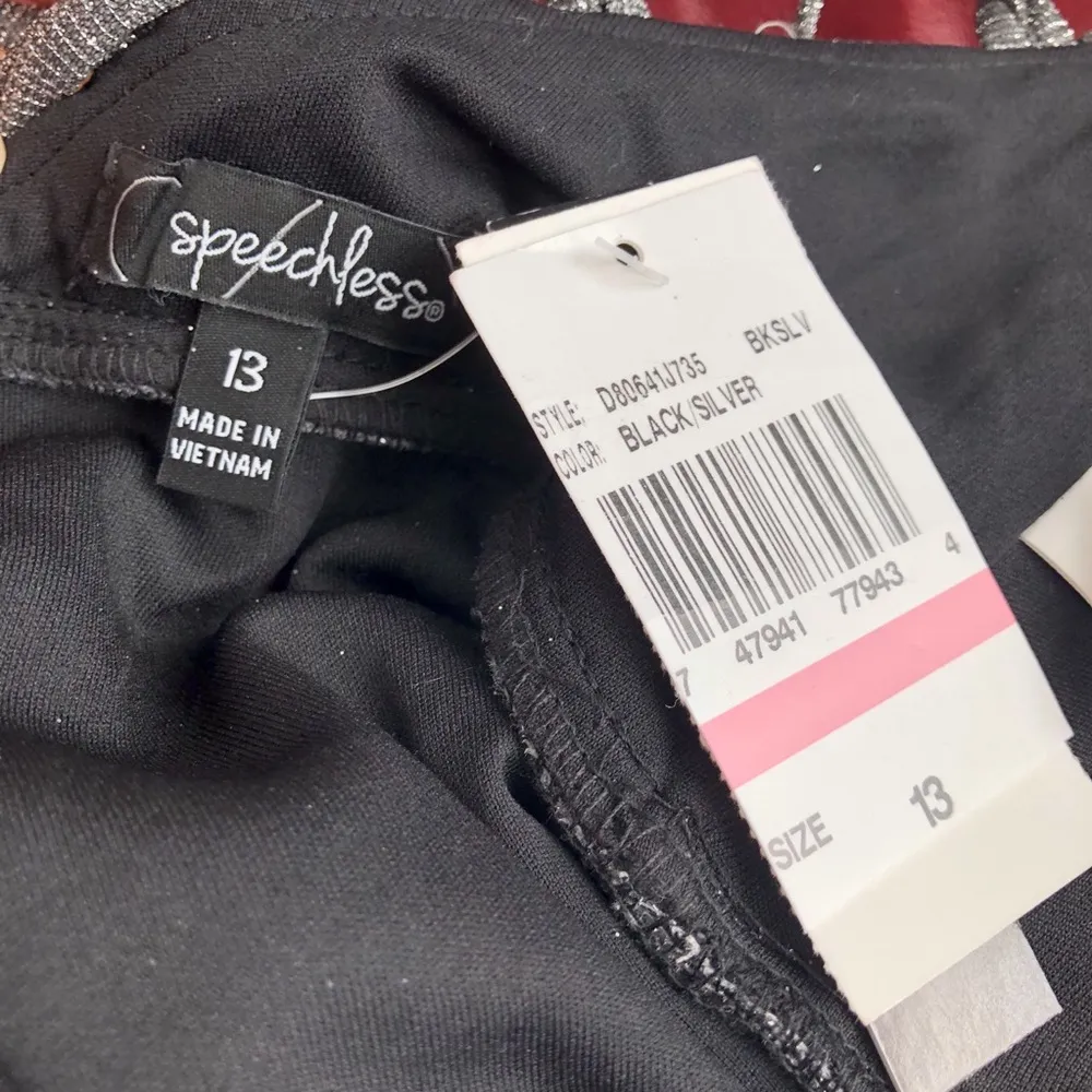 SPEECHLESS | Silver Glitter Cocktail Dress - Image 10