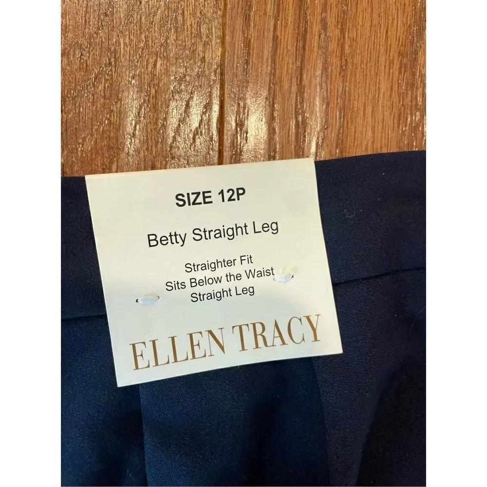 Ellen Tracy NWT navy trouser Betty pant 12p - Image 12